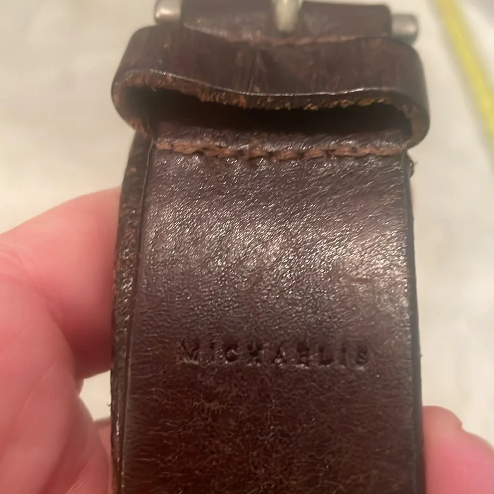 Michaelis (Italy) Brown Leather Belt